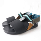 Fendi Backstrap Flat Sandals Black Size 35