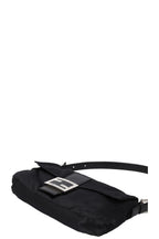 FENDI Baguette Bag Satin Black Sparkle