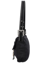 FENDI Baguette Bag Satin Black Sparkle