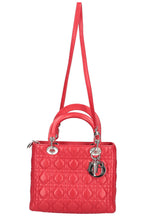 CHRISTIAN DIOR Lady Dior Medium Red