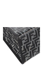 FENDI Medium Runway Tote Bag Zucca Print Black PVC