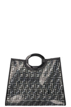 FENDI Medium Runway Tote Bag Zucca Print Black PVC