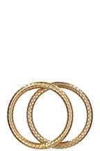 BOTTEGA VENETA 2 Intrecciato Bracelets Silver Gold Plated