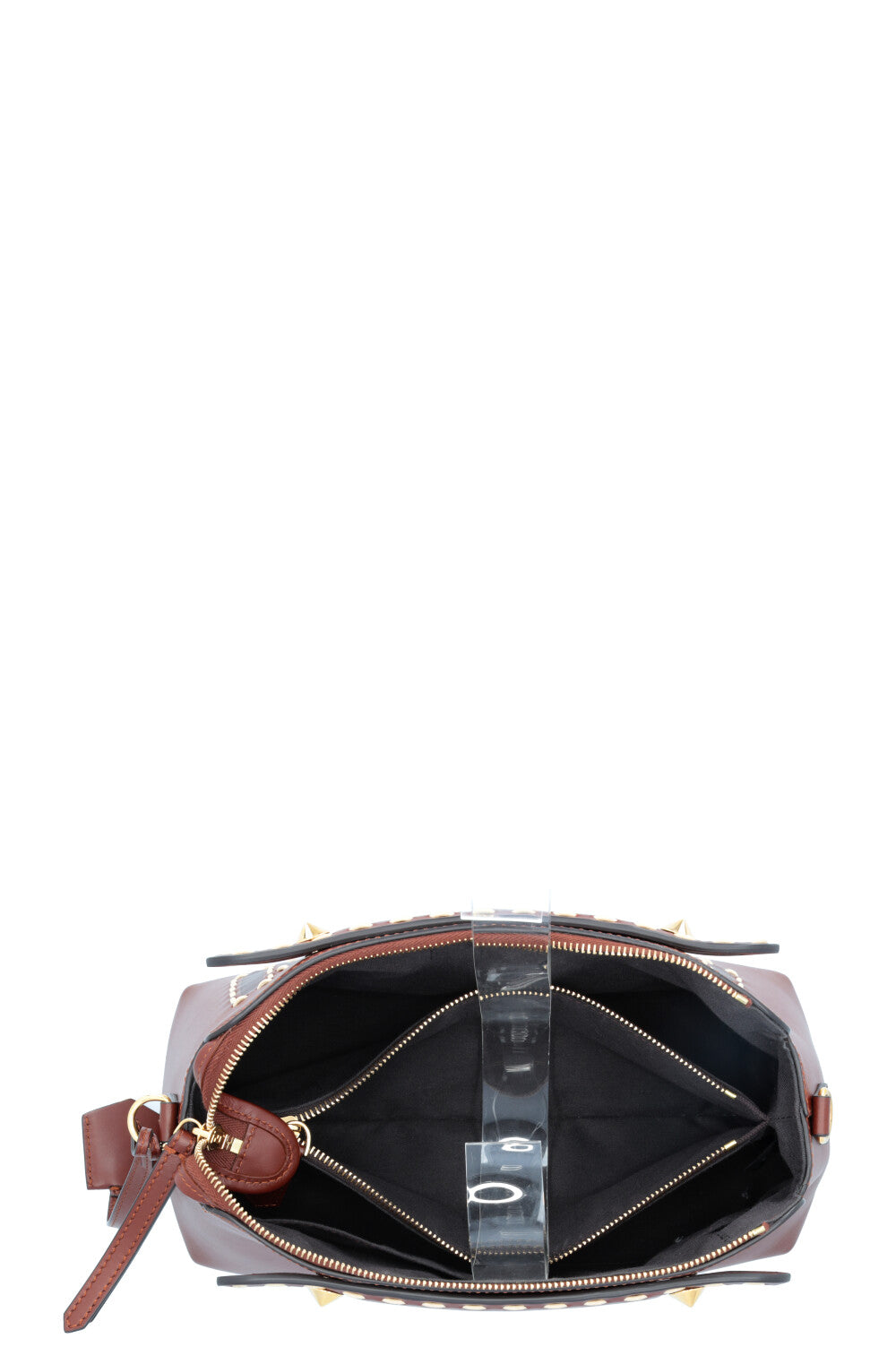 FENDI By The Way Medium Logo Stitching Crossbody Bag Brown