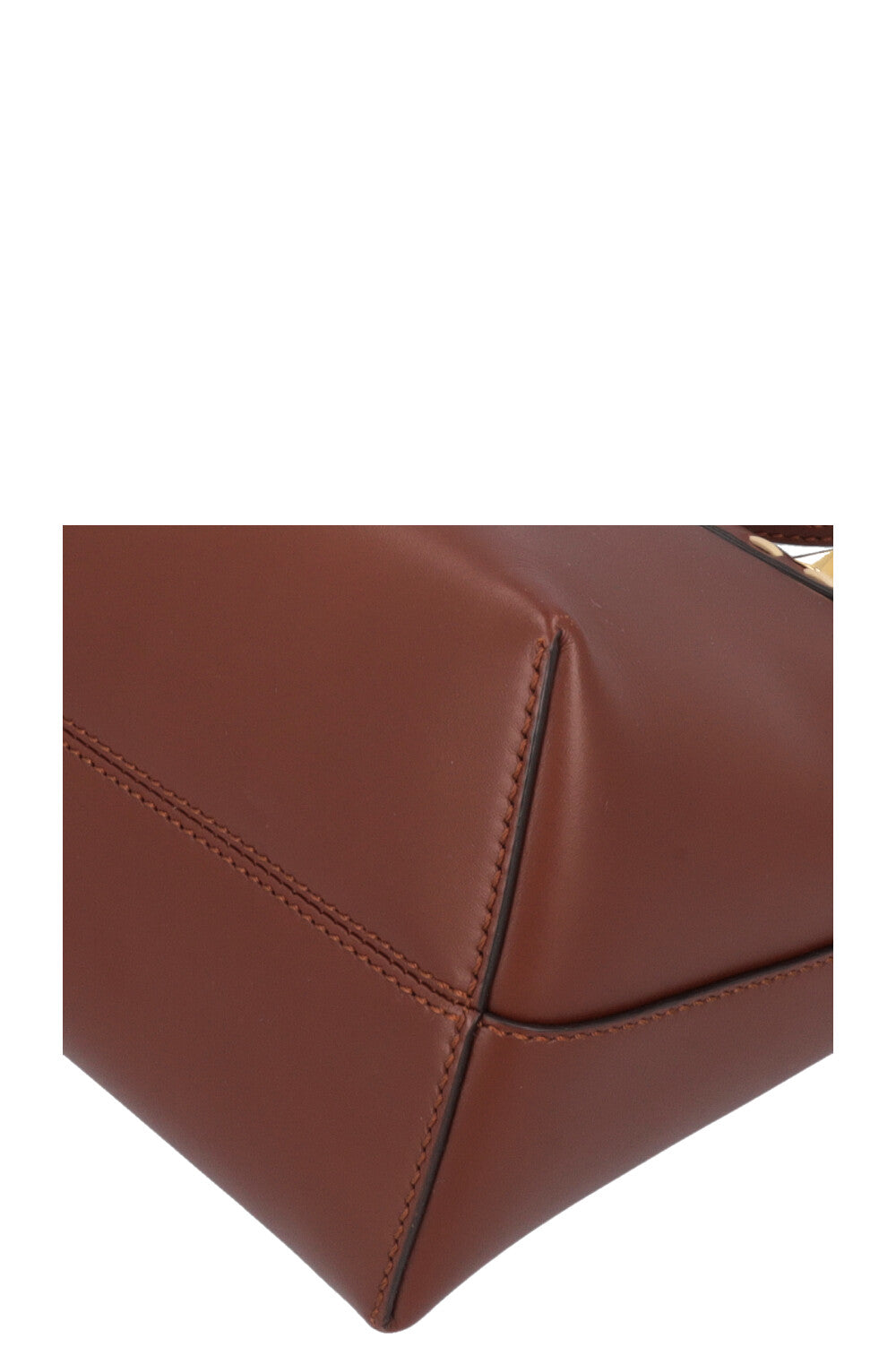 FENDI By The Way Medium Logo Stitching Crossbody Bag Brown