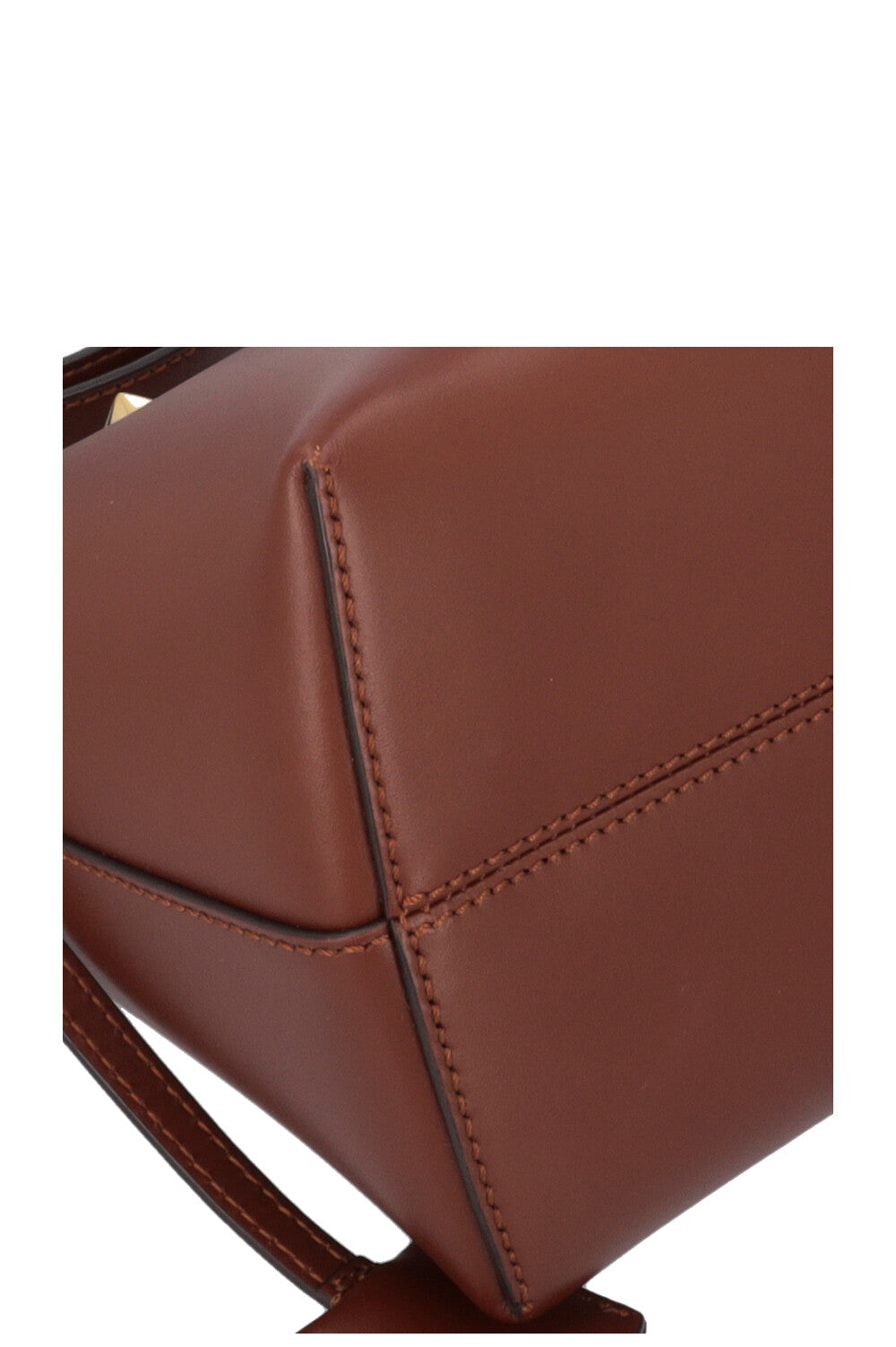 FENDI By The Way Medium Logo Stitching Crossbody Bag Brown