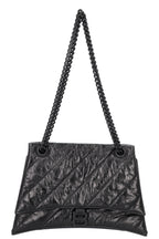 BALENCIAGA Crush Medium Chain Bag Black
