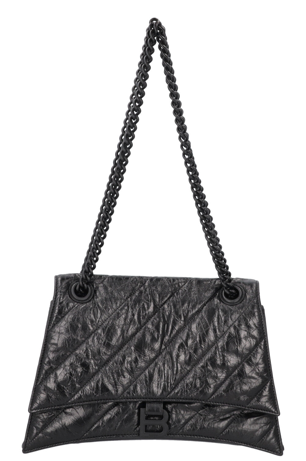 BALENCIAGA Crush Medium Chain Bag Black