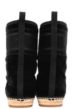 CHRISTIAN DIOR Chez Moi Granville Boots Velvet Black