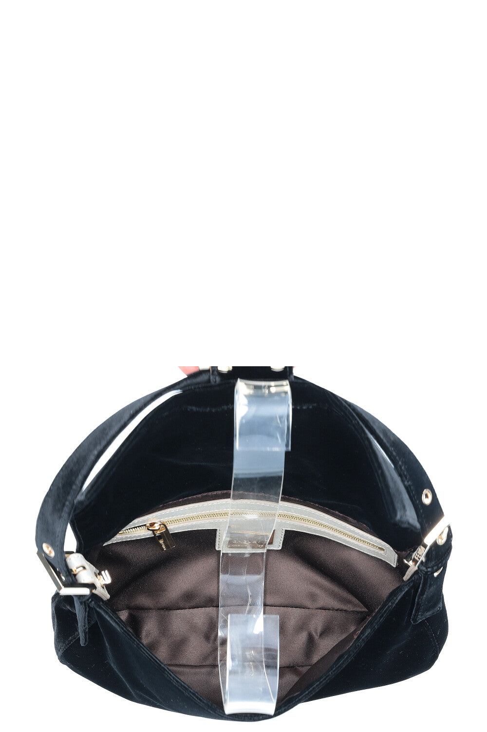 FENDI Baguette Velvet black