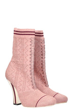 FENDI Heels Boots Stretch Fabric Glitter Pink