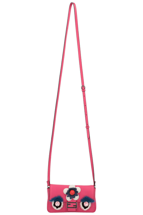 FENDI Micro Monster Baguette Pink