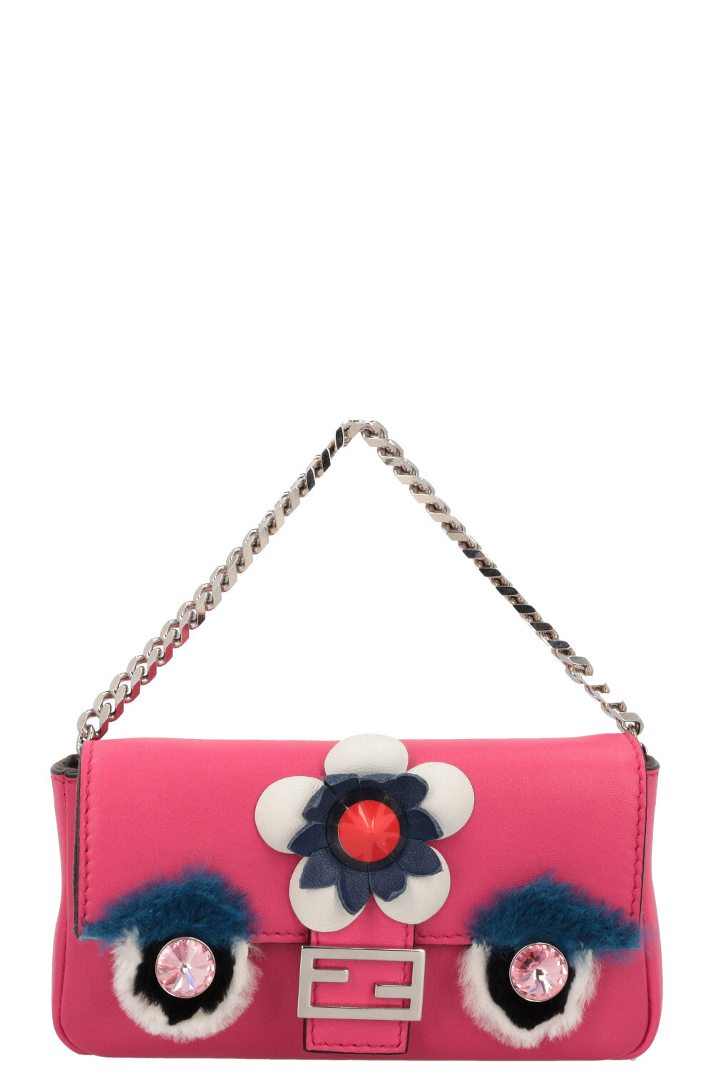 FENDI Micro Monster Baguette Pink