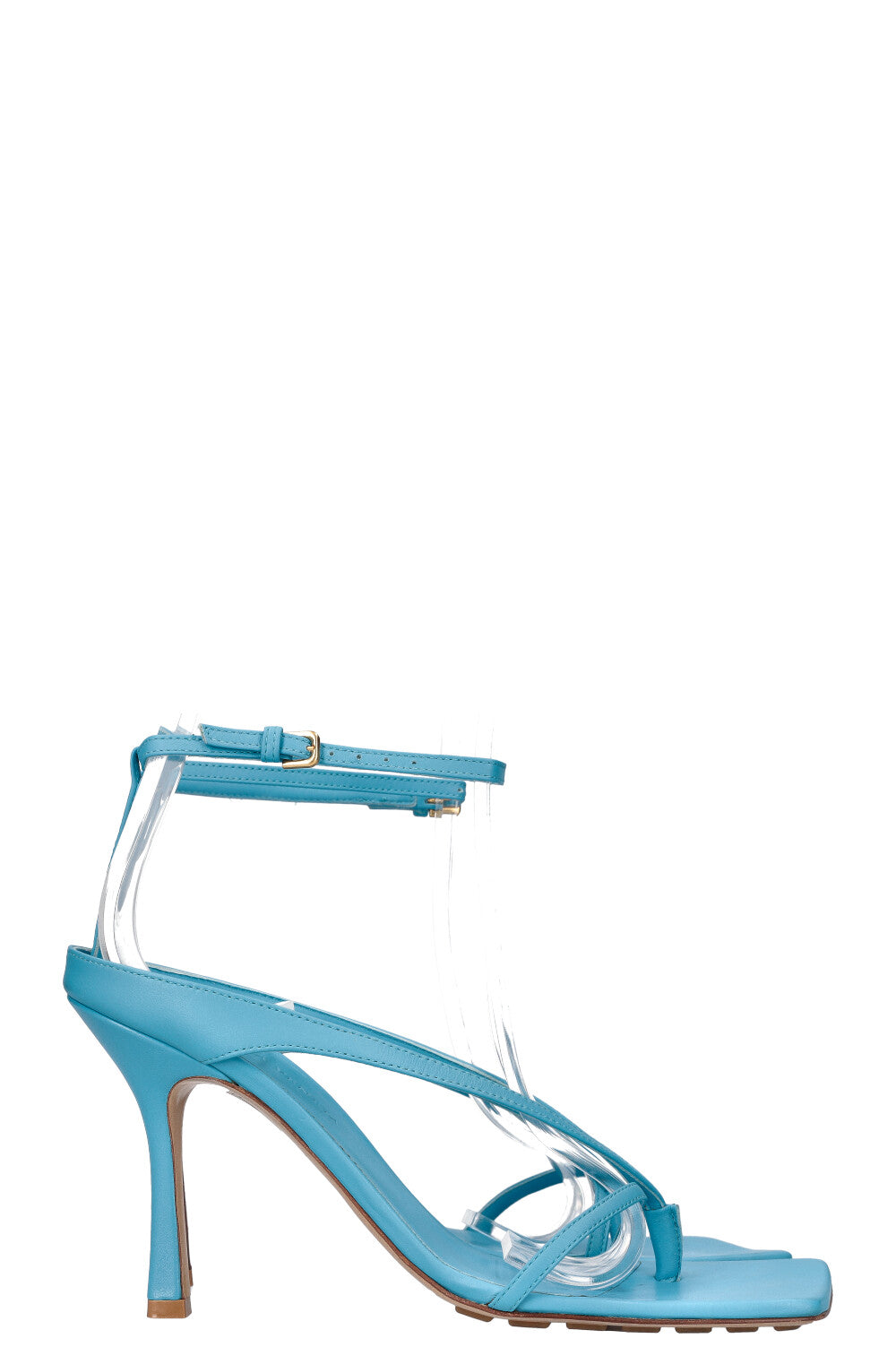 BOTTEGA VENETA Stretch Strap Heels Blue