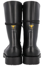 CHRISTIAN DIOR DiorCamp Combat Boots Black PVC