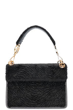 FENDI Kan I F Shoulder Bag Velvet Black