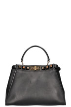 FENDI Medium Peekaboo Bag with Studded Detail Black