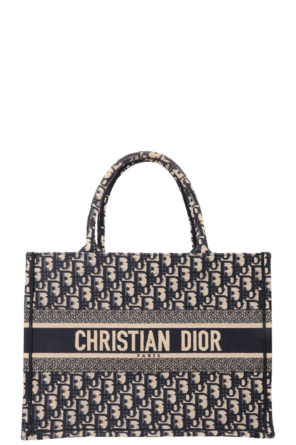 CHRISTIAN DIOR Book Tote Medium Oblique Blue