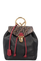 FENDI Zucca Print Backpack Leather Black