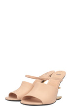 FENDI First Mules Leather Nude