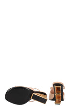 FENDI First Mules Leather Nude