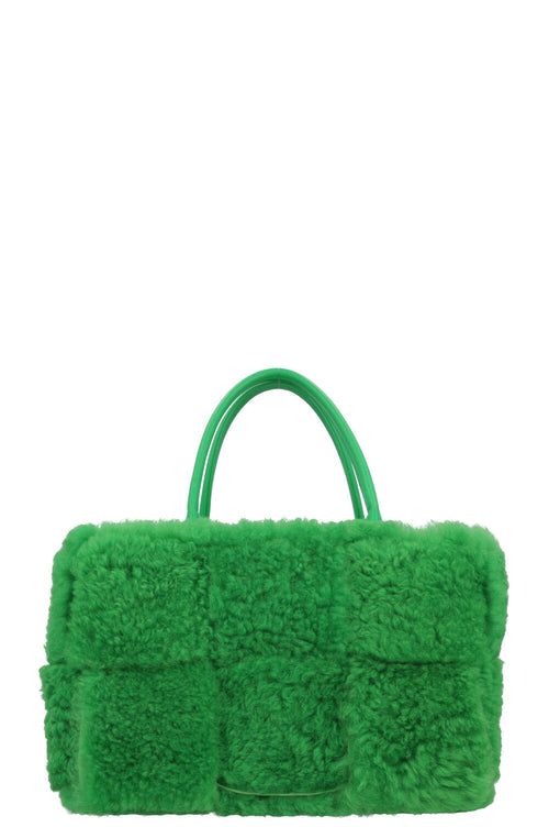 BOTTEGA VENETA Arco Shearling Bag Parakeet