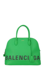 BALENCIAGA Large Ville Bag Leather Green