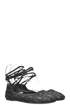 CHRISTIAN DIOR Poeme Oblique Jacquard Flats Black