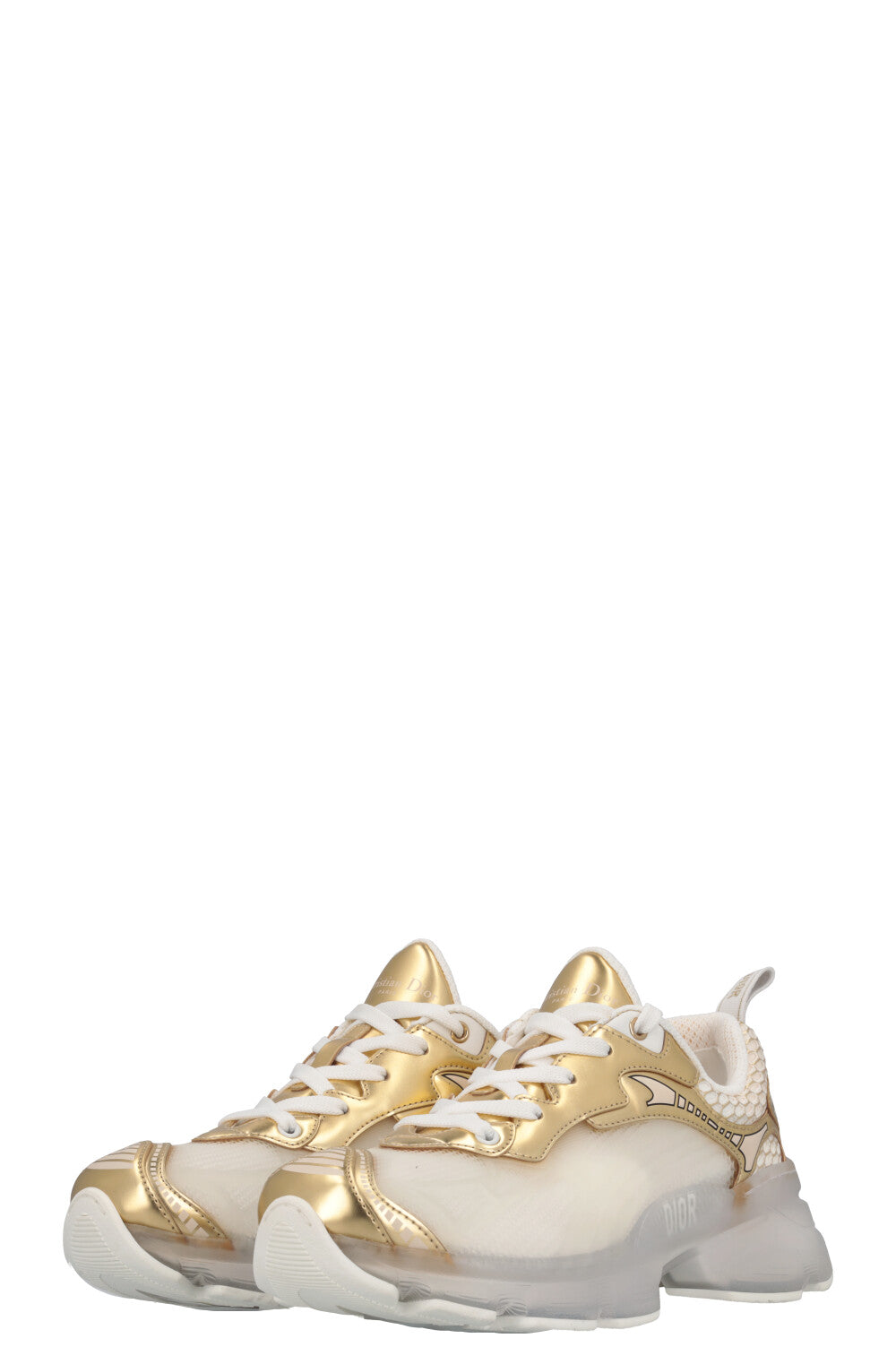 CHRISTIAN DIOR Vibe Sneakers White Gold