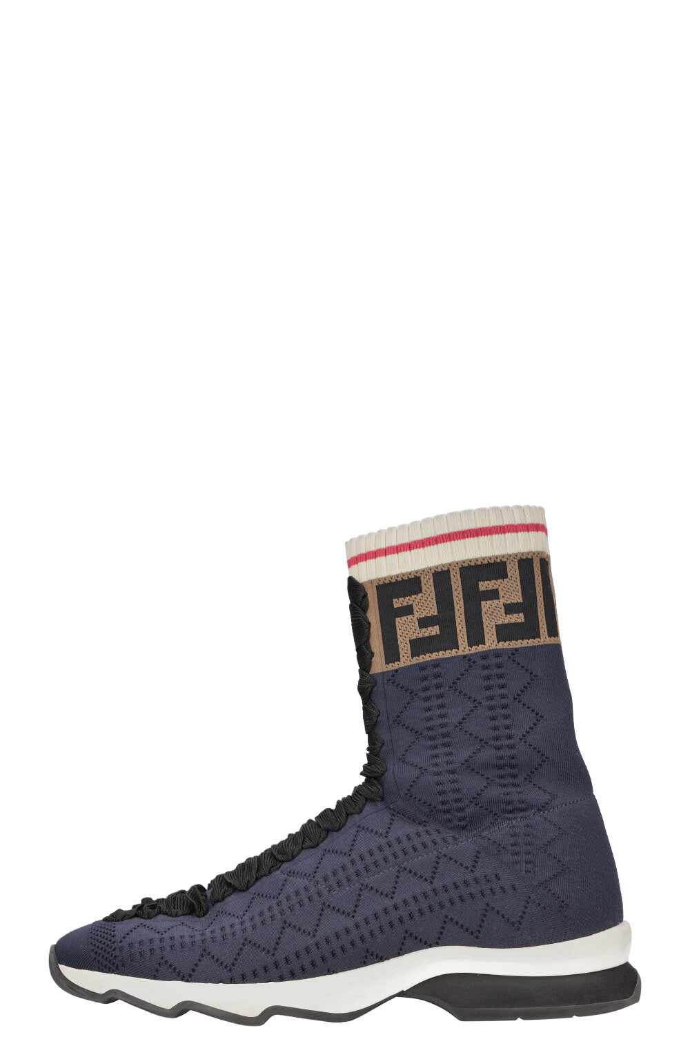 FENDI Sock Sneakers Logo Blue