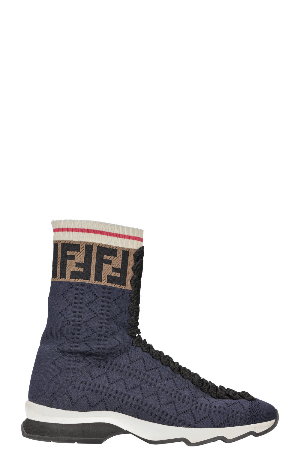 FENDI Sock Sneakers Logo Blue