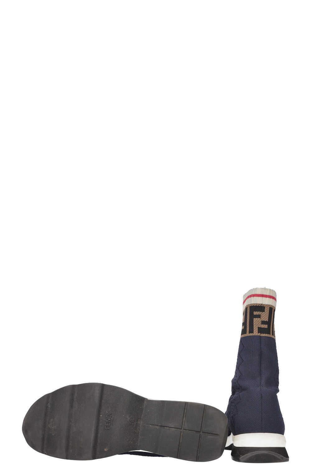 FENDI Sock Sneakers Logo Blue