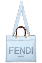 FENDI Sunshine Tote Bag Baby Blue