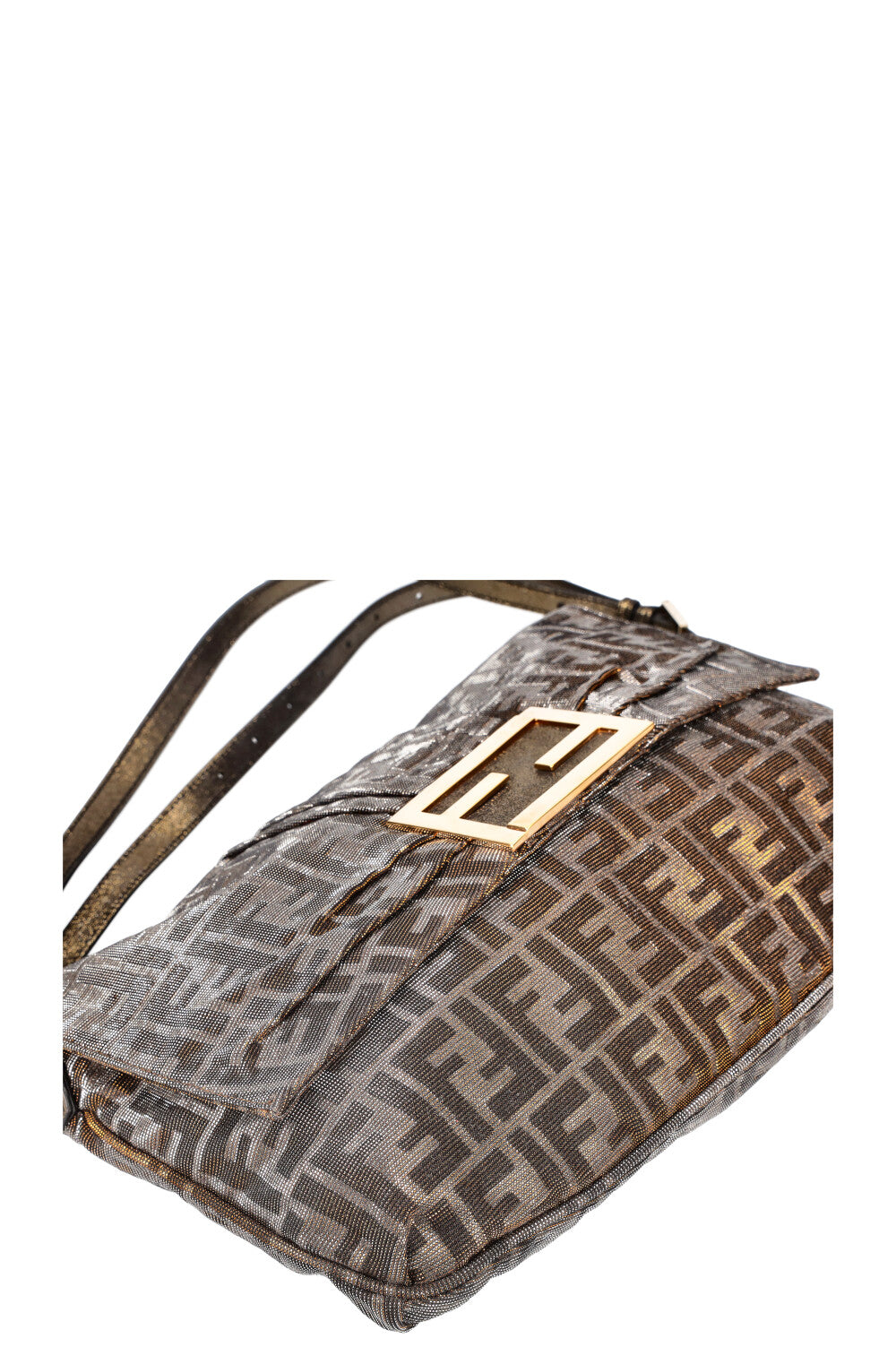 FENDI Glitter Baguette Hobo Bag Large