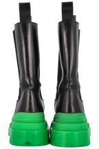 BOTTEGA VENETA Tire Chelsea Boots leather Black Green