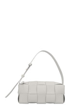 BOTTEGA VENETA Brick Intrecciato Shoulder Bag Small Grey