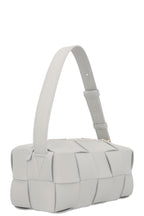 BOTTEGA VENETA Brick Intrecciato Shoulder Bag Small Grey
