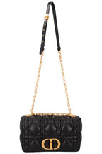 CHRISTIAN DIOR Caro Medium Crossbody Bag Cannage Black