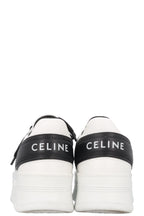 CELINE Block Logo Plateau Sneakers White