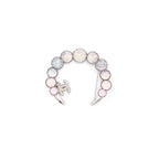 Chanel CC Crystal Silver Tone Pin Brooch