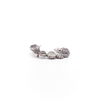 Chanel CC Crystal Silver Tone Pin Brooch