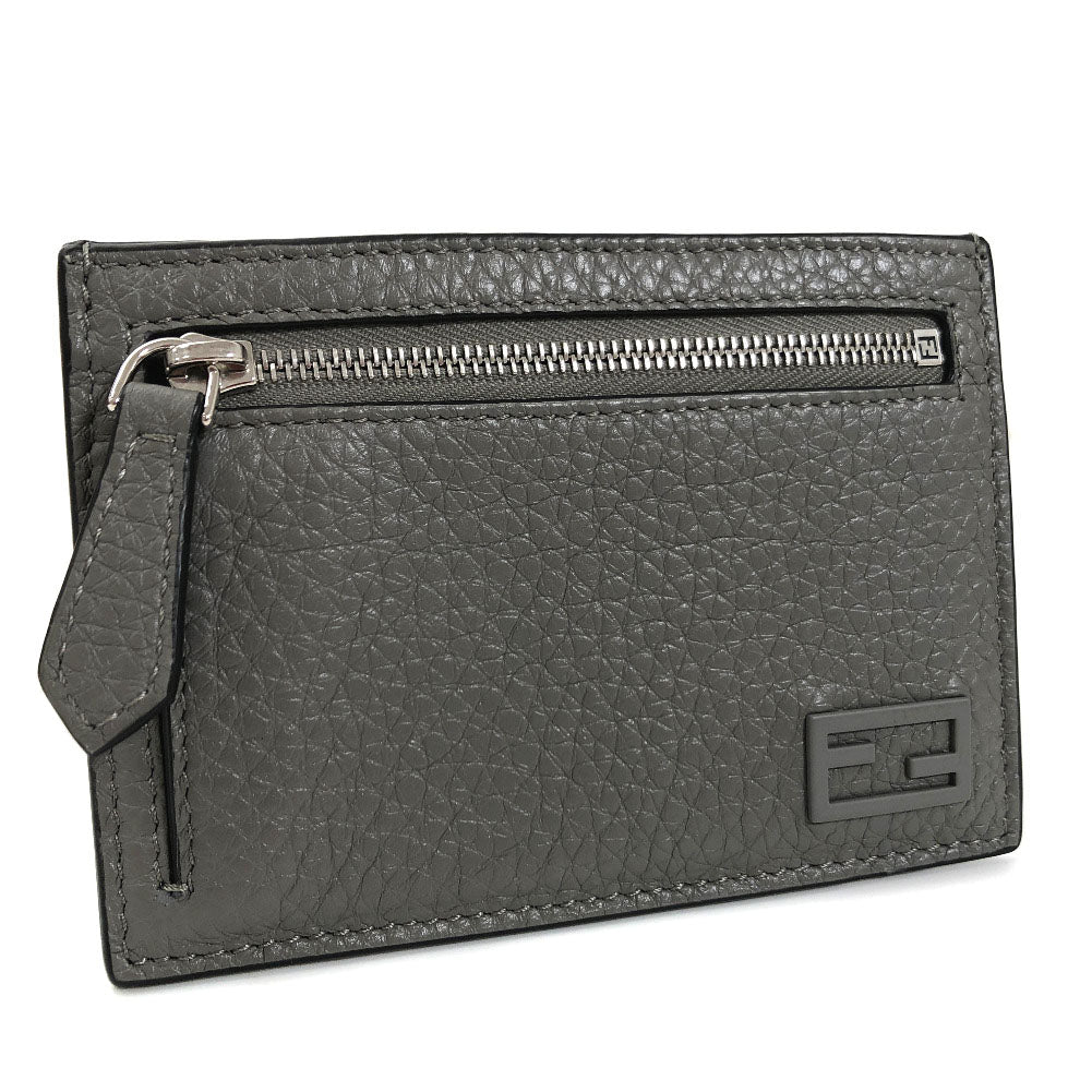 Fendi Leather FF Baguette Card Holder - '10s