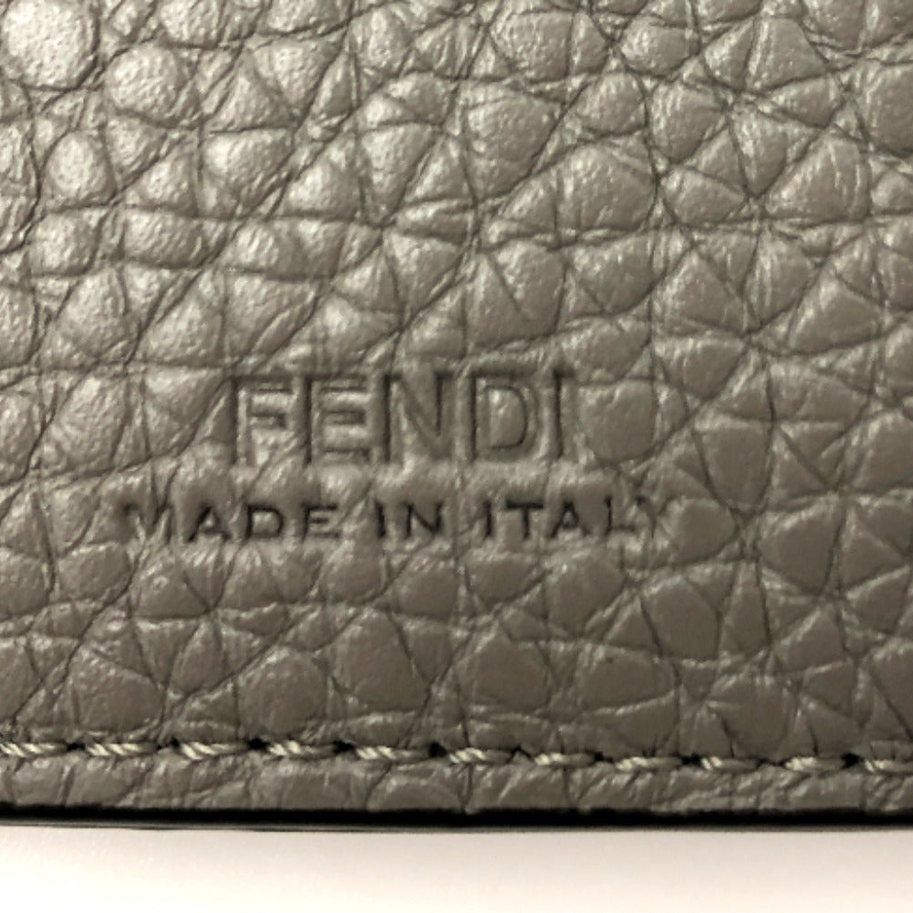 Fendi Leather FF Baguette Card Holder - '10s