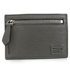 Fendi Leather FF Baguette Card Holder - '10s