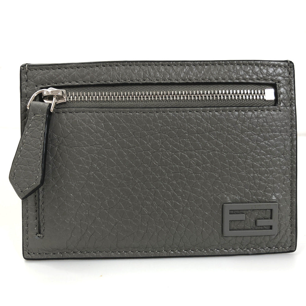 Fendi Leather FF Baguette Card Holder - '10s