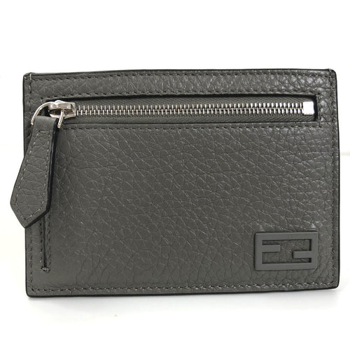 Fendi Leather FF Baguette Card Holder - '10s