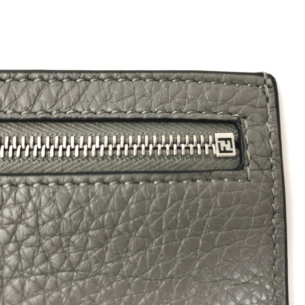 Fendi Leather FF Baguette Card Holder - '10s