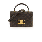 Celine Teen Triomphe Canvas Nino Bag Tan