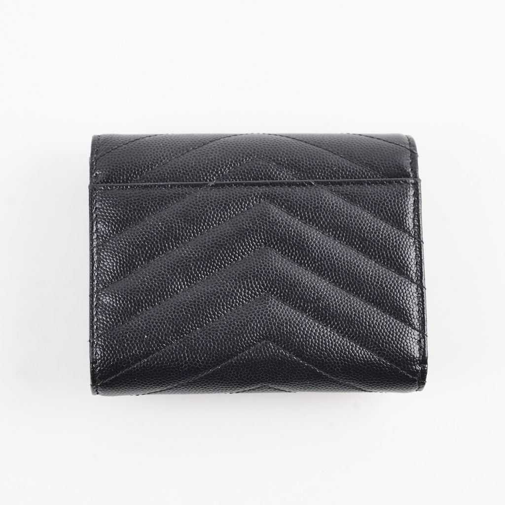 Saint Laurent Envelope Compact Black Wallet