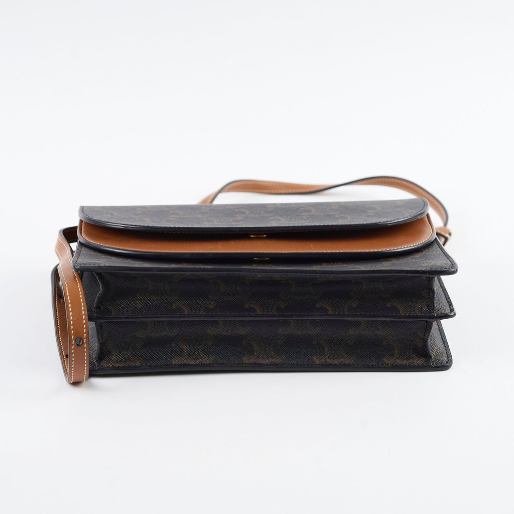 Celine Triomphe Canvas Wallet on Strap